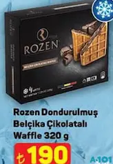 ROZEN DONDURULMUŞ BELÇİKA ÇİKOLATALI WAFFLE 320 G ROZEN DONDURULMUŞ BELÇİKA ÇİKOLATALI WAFFLE 320 G